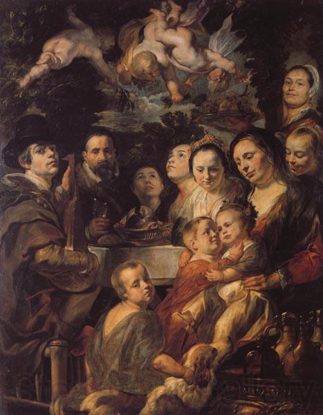 Jacob Jordaens Borthers,and Sisters Norge oil painting art